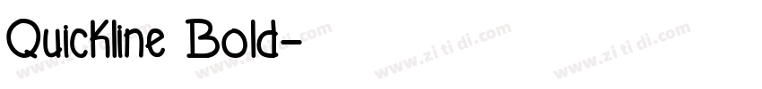 Quickline Bold字体转换